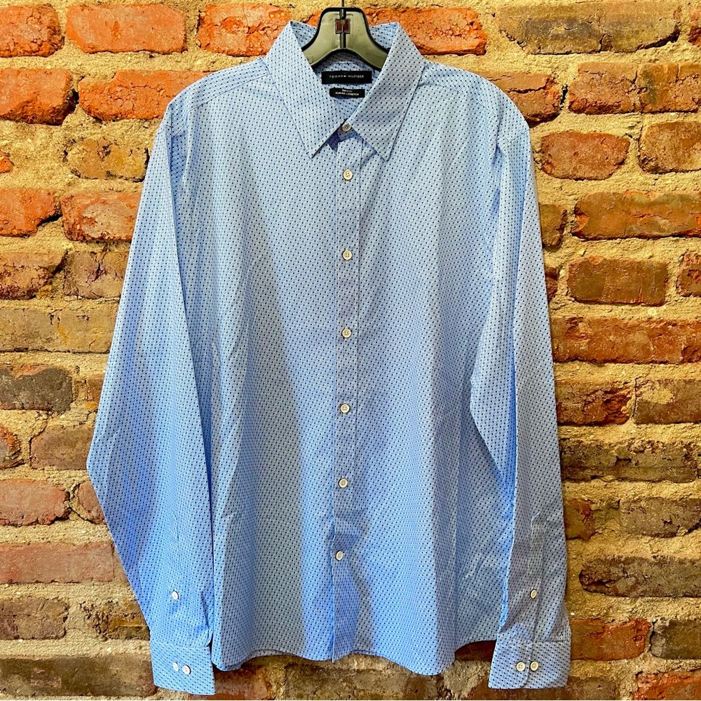 Tommy Hilfiger Blue Button Down Shirt NWOT